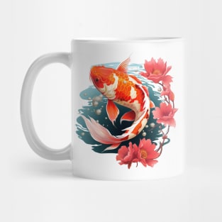 Koi Fish In A Pond Mug